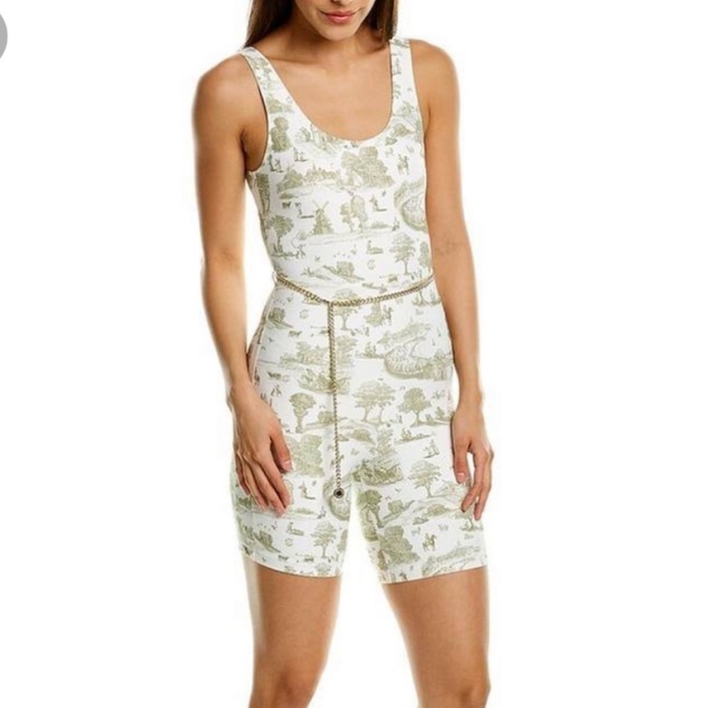 WeWoreWhat Toile Workout Onesie